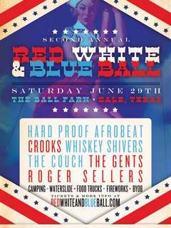 Red White and Blue Ball 2013 poster