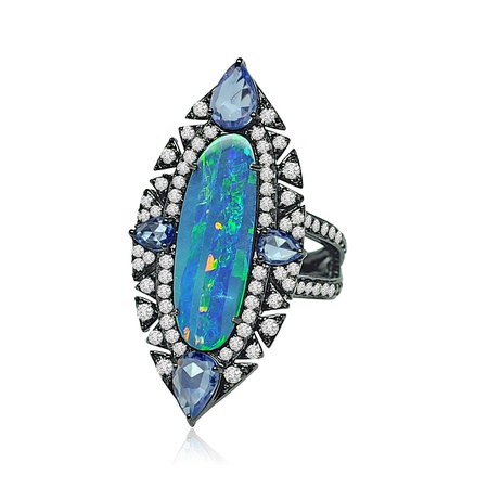 Sutra Opal Cocktail Ring - SJR317B.