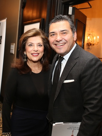 102, Saks Fifth Avenue Donna Karan Ambassadors party, November 2012, Dancie Ware, Albert Rubio