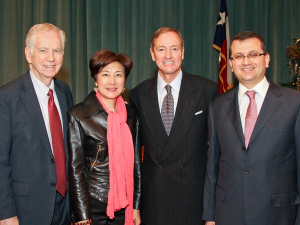 9633, For All Humanity luncheon, December 2012, Charles Foster, Lily Foster, Alan Crain, Cemalettin Aydin