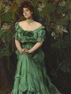 Lady in Green, 1908 by Marie Cronin