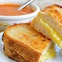 grilled cheese sandwich with tomato soup