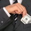 man in suit, one hundred dollar bill, money, cash