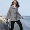 Calvin Klein Coat, Houndstooth-Check Cape 