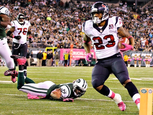 Arian Foster, Houston Texans, Jets, football game, October 2012