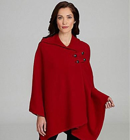 Pendleton Hooded Knit Cape, Dillard's