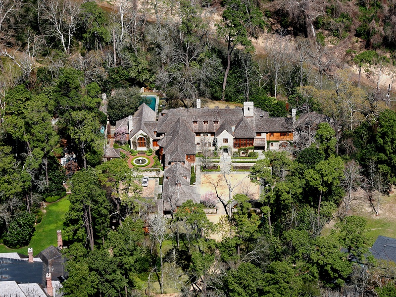  Houston's most expensive homes, 3866 Willowick, January 2013, aerial