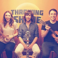 Throwing Shade podcast members Erin Gibson and Bryan Safi with Rhett Miller
