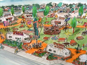 Food truck park, Greenville Avenue