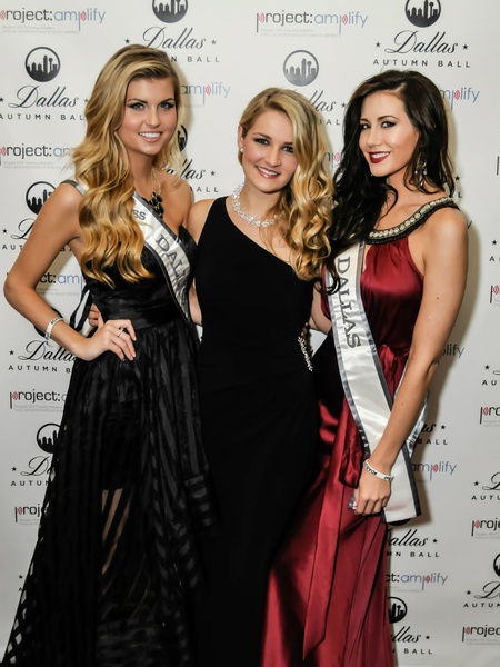 Kellie Stewart, Shelby Haugen, Jordan Schultz, Dallas Autumn Ball, Hotel Zaza