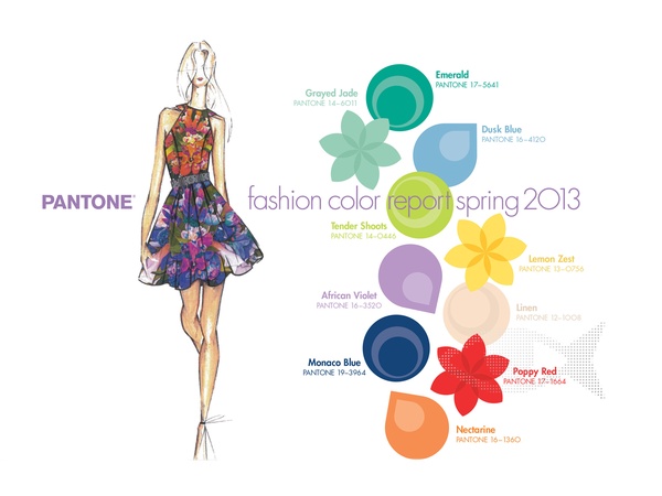 Pantone, fashion color report, spring 2013, September 2012