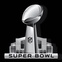 Super Bowl logo trophy