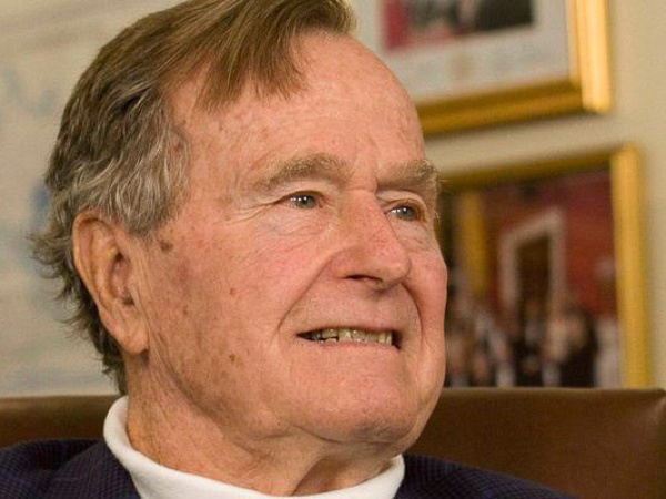George H.W. Bush, head shot, December 2012