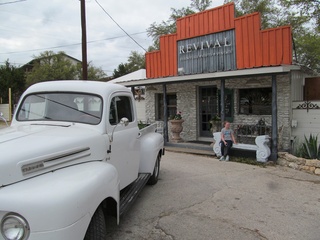 Market Revival exterior with an old fashion truck out front