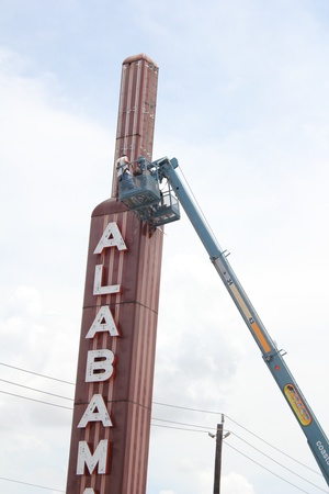 Alabama Theater Construction, Sign 2, June 2012