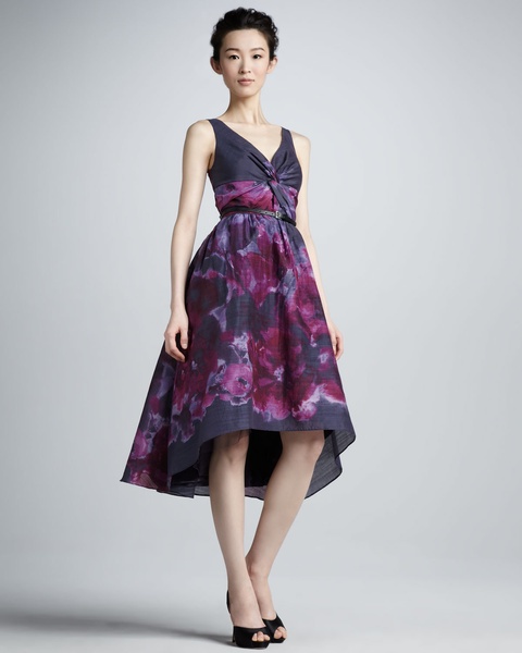 Lela Rose high-low watercolor dress from Neiman Marcus + Target collection
