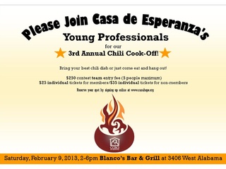 Third Annual Casa de Esperanza Young Professional Chili Cook-off