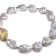 Yvel Pearl and Gold Bean Necklace
