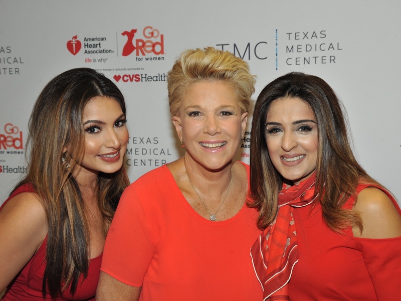 Go Red for Women luncheon Dr. Monica Patel, Joan Lunden, Sneha Merchant