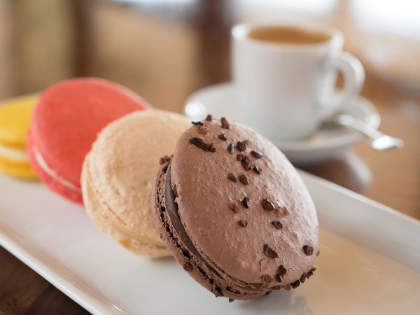 Up Restaurant, macaron sampler, January 2013
