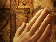 Ruah Elohim praying hands cross