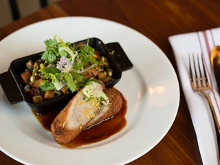 Quail roulade, Clay Pigeon