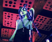 Chvrches playing live