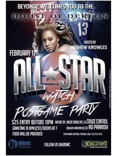 NBA All Star Game Watch and Post-Game Party