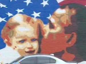 The Breakfast Klub, mural, Obama, February 2013