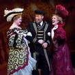 Nancy, Showboat, January 2013, Lara Teeter as Cap’n Andy laughs with the ladies in the lobby of the Parker House, Chicago