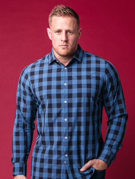 Houston, J.J. Watt debuts clothing with Mizzen and Main, July 2017