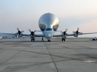 Super Guppy on tarmac