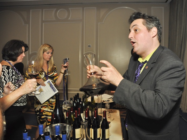 012_Periwinkle Foundation sommelier tasting, September 2012, Evan Turner of Janco Beverage Importing & Distributing