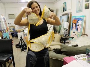Joel, Kelley Devine, body casting, August 2012