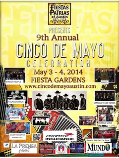 poster for Fiestas Patrias 2014 Cinco de Mayo celebration