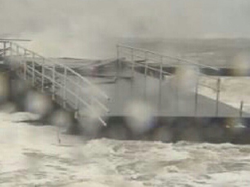Hurricane Sandy, boardwalk, Atlantic City, October 2012