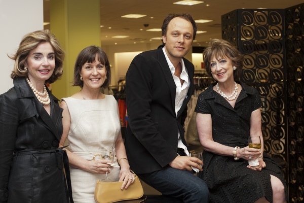 Houston Symphony tea at Saks, June 2012, Mathilde Leary, Meredith O'Donnell, Fabrice Pinot, Gloria Tenebown