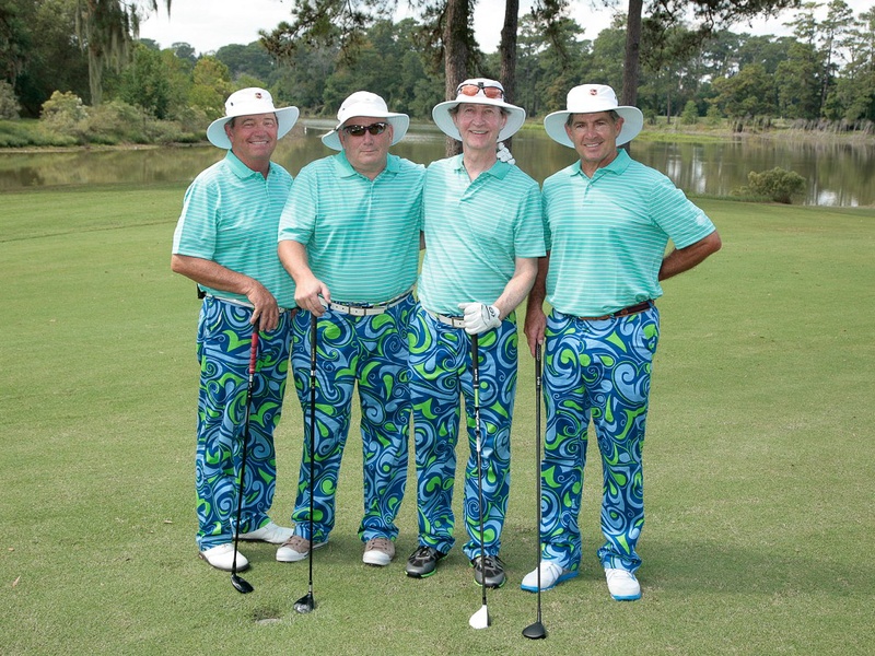 Bad Pants golf tournament, October 2012, Steve Fry, Dr. Charles Hankins, Gary Whitlock, Bob Ives