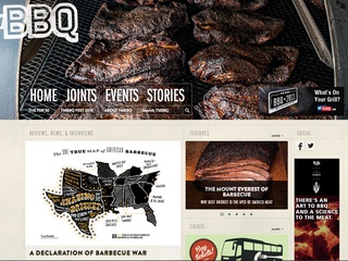 Home page Texas Monthly's new BBQ website: TMBBQ