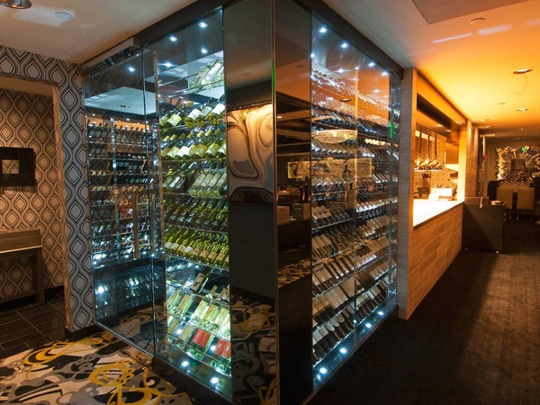 Morton's, renovations, June 2012, wine room
