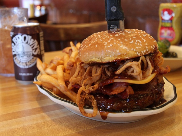 Kenny & Ziggy’s, Brooklyn Big Boy, hamburger, burger, January 2013