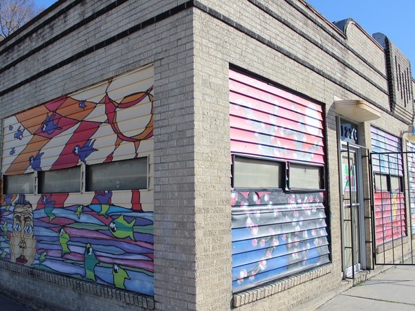 Texas Art Asylum, December 2012, exterior, building