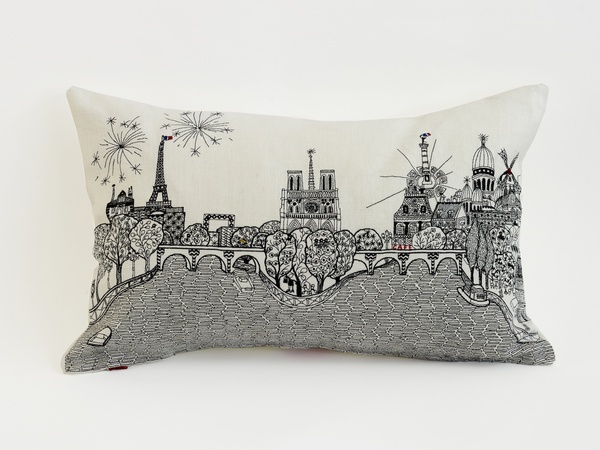 Fab Find, Charlene Mullen, Paris Calling, small cushion