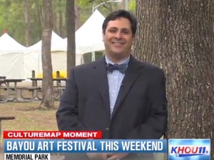 Joel Luks, CultureMap Moment, Bayou Art Festival, March 2013
