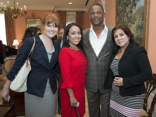 7 HEART Program Luncheon Houston May 2013 Jordann Hubert, Diana Espitia, Willie Alexander, Terry Morales