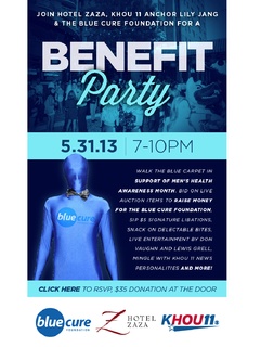 "Party in Blue" benefiting the Blue Cure Foundation