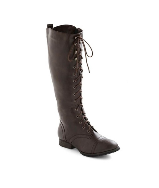 modcloth crossing borders lace up boot