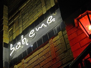 Boheme, bar, lounge, sign