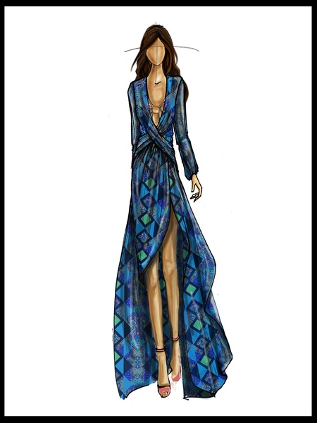Clifford, Fashion Week, sketches, Daisy Fuentes, September 2012