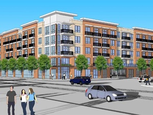 Broadstone, Midtown, mid-rise, rendering, January 2013